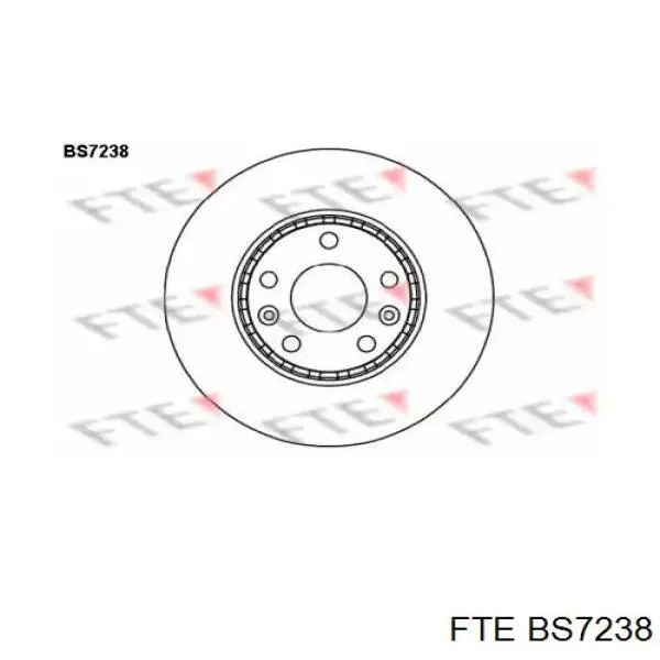 BS7238 FTE диск гальмівний передній