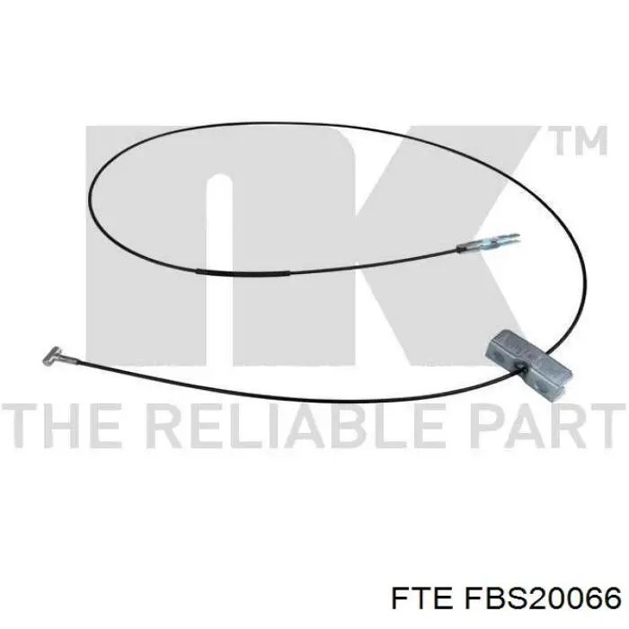Трос ручного гальма, проміжний FTE FBS20066 ціна, від 6.09 USD