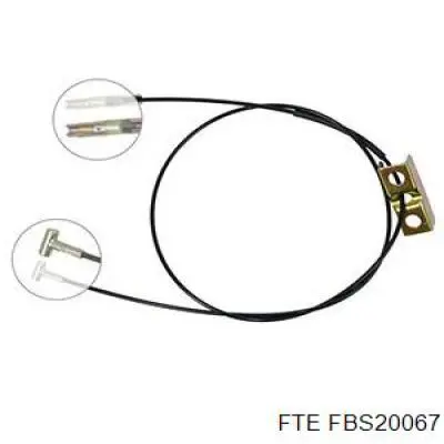 Купити FBS20067 FTE Трос ручного гальма, проміжний