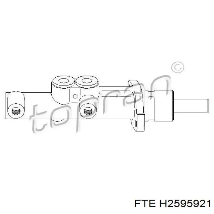 Циліндр головний гальма (Гідротормоз) FTE H2595921 ціна, від 40.95 USD