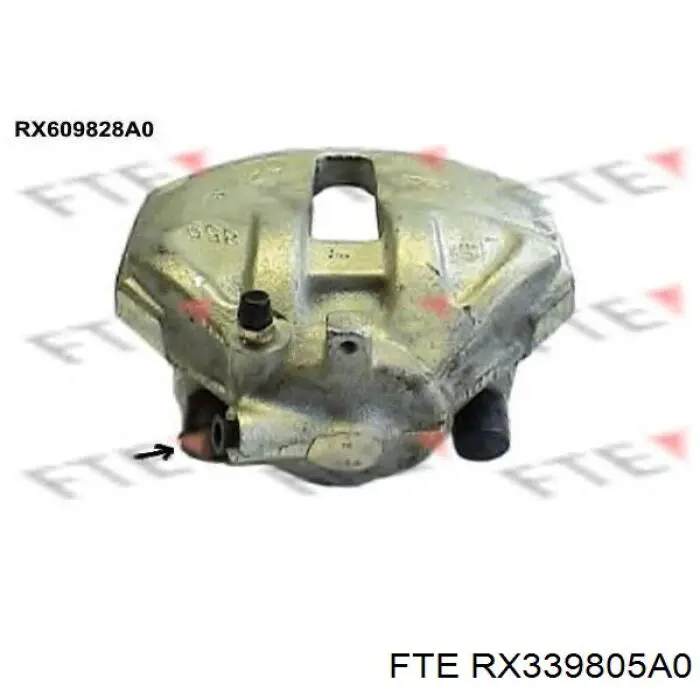 Супорт гальмівний задній лівий FTE RX339805A0 ціна, від 61.40 USD