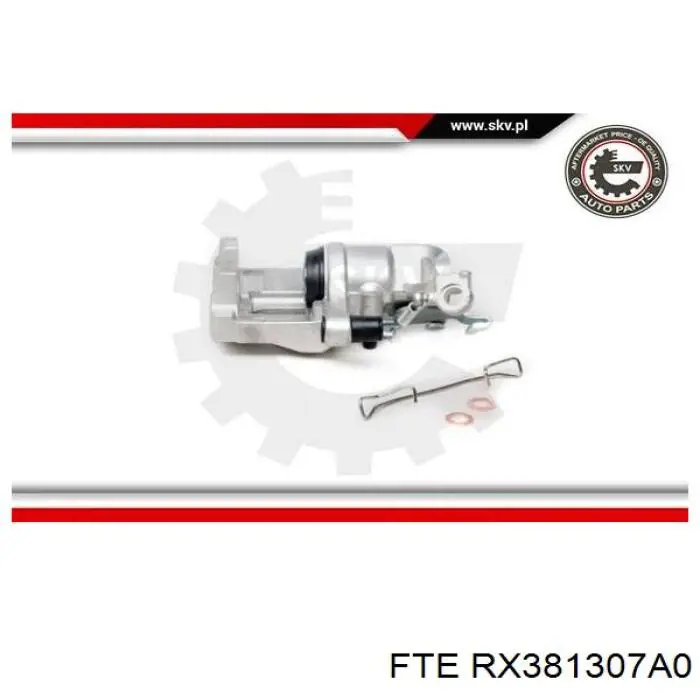 Супорт гальмівний задній лівий FTE RX381307A0 ціна, від 59.52 USD