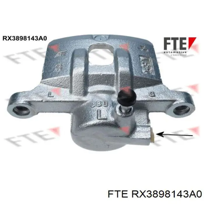 Супорт гальмівний задній лівий RX3898143A0 FTE