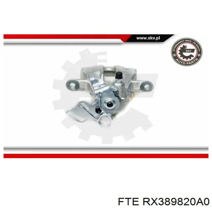 Супорт гальмівний задній лівий FTE RX389820A0 ціна, від 62.81 USD
