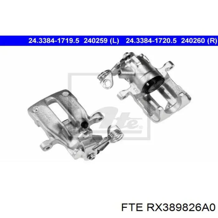 Задній гальмівний супорт лівий FTE RX389826A0