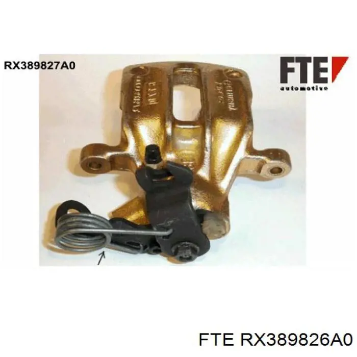 RX389826A0 FTE Супорт гальмівний задній лівий