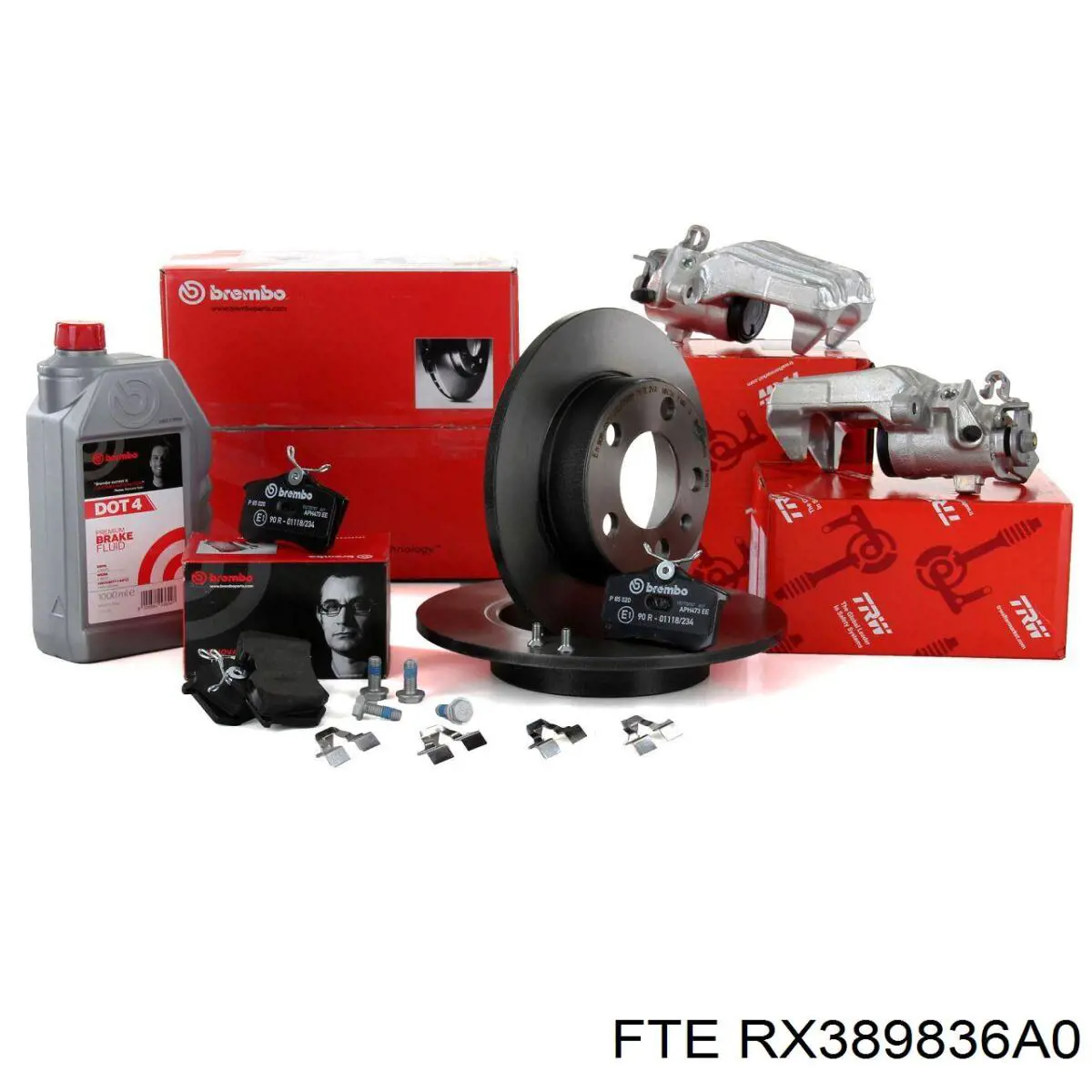 Задній гальмівний супорт лівий FTE RX389836A0