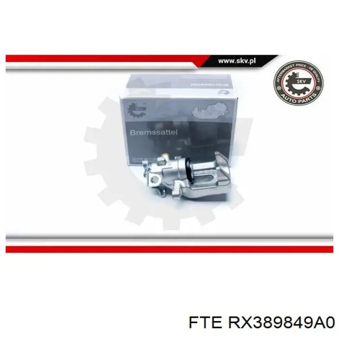 Супорт гальмівний задній лівий FTE RX389849A0 ціна, від 43.03 USD