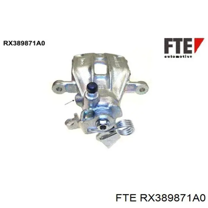 RX389871A0 FTE Супорт гальмівний задній лівий