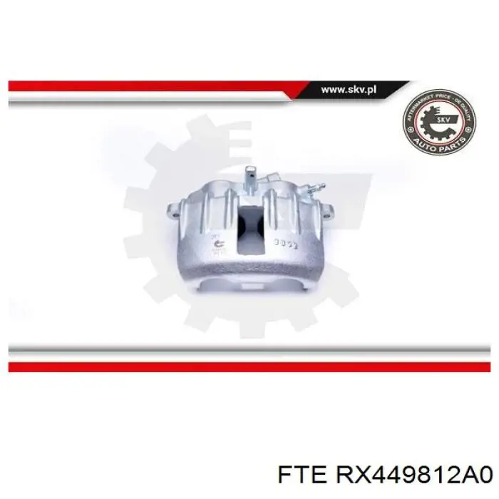 Супорт гальмівний передній правий FTE RX449812A0 ціна, від 52.65 USD