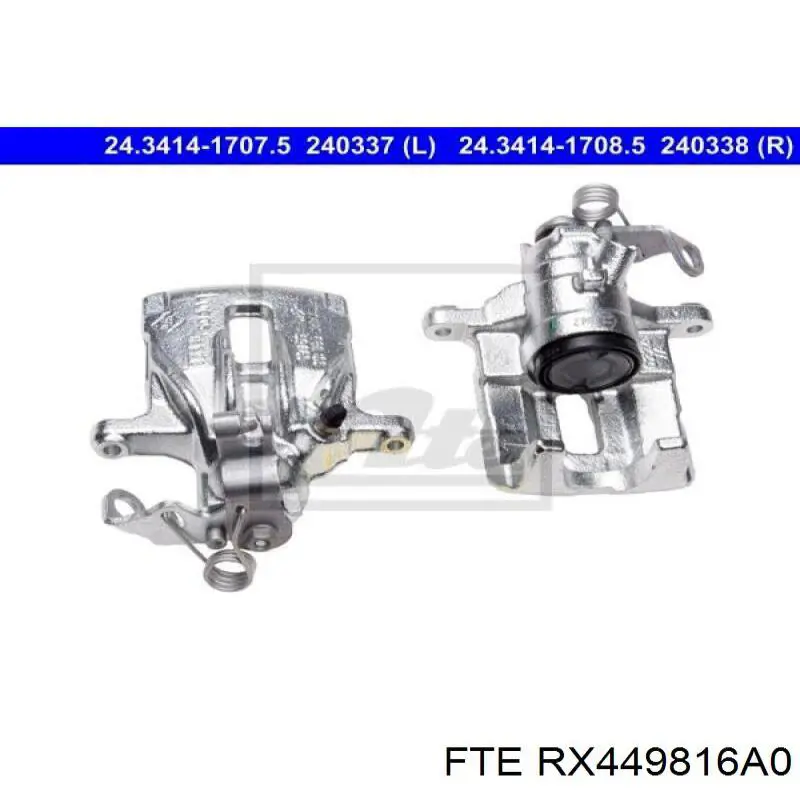 RX449816A0 FTE Супорт гальмівний задній правий