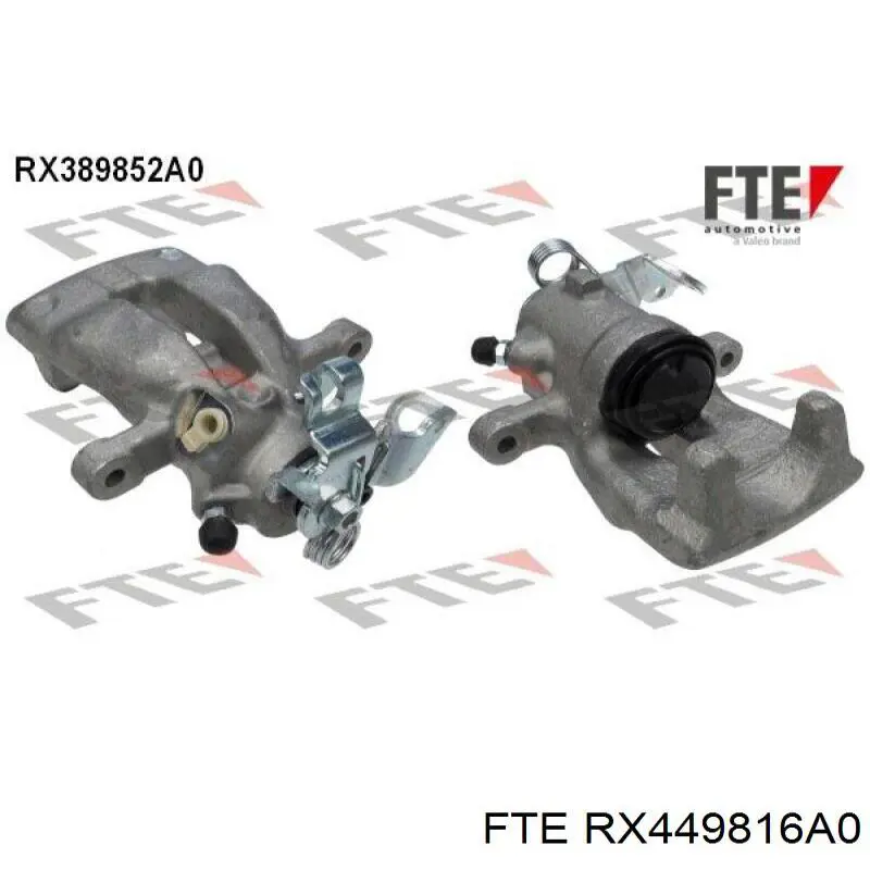 Супорт гальмівний задній правий FTE RX449816A0 ціна, від 60.27 USD