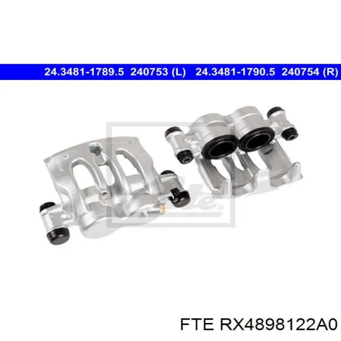 Супорт гальмівний передній правий FTE RX4898122A0 ціна, від 62.69 USD