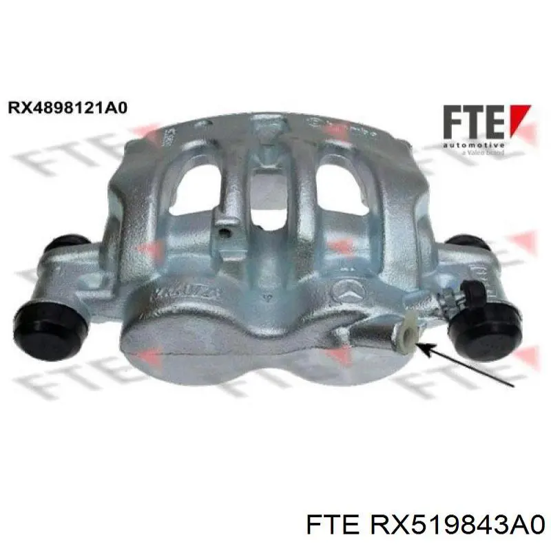 Супорт гальмівний задній правий FTE RX519843A0 ціна, від 34.93 USD