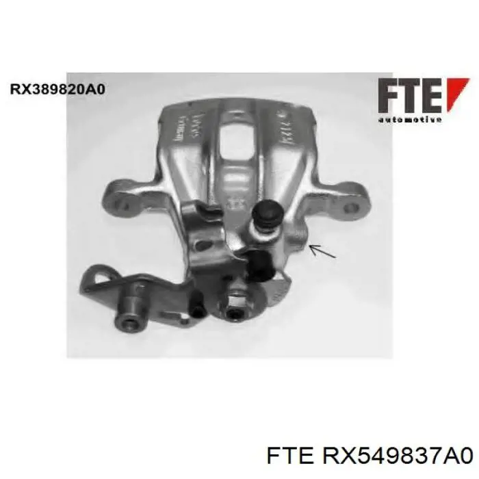 Супорт гальмівний передній лівий FTE RX549837A0 ціна, від 35.03 USD