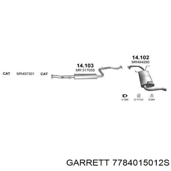Турбіна Garrett 7784015012S ціна, від 506.75 USD