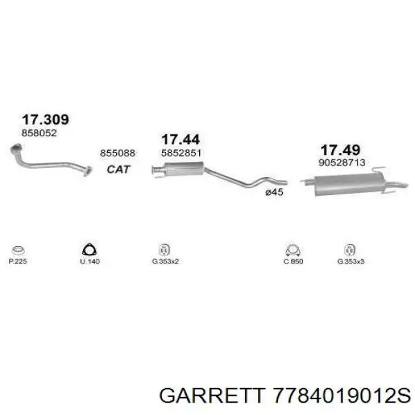 7784019012S Garrett Турбонаддув