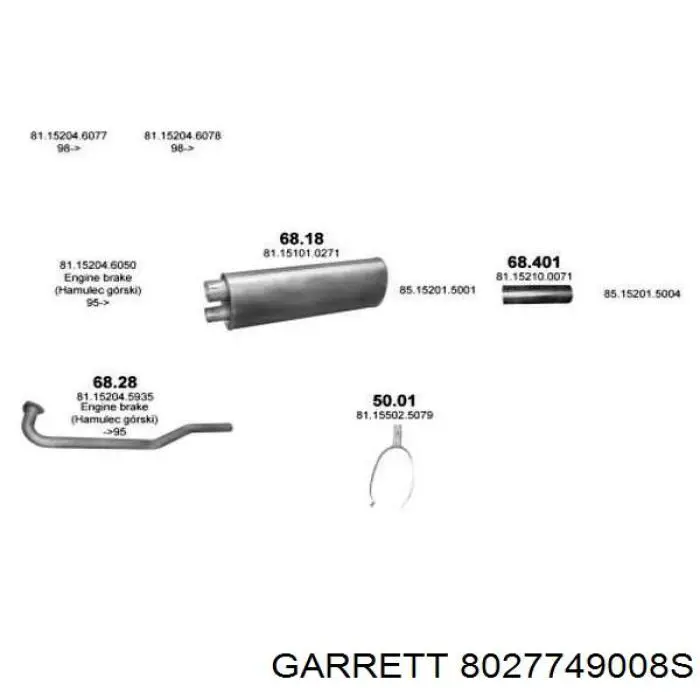 Турбіна 8027749008S Garrett