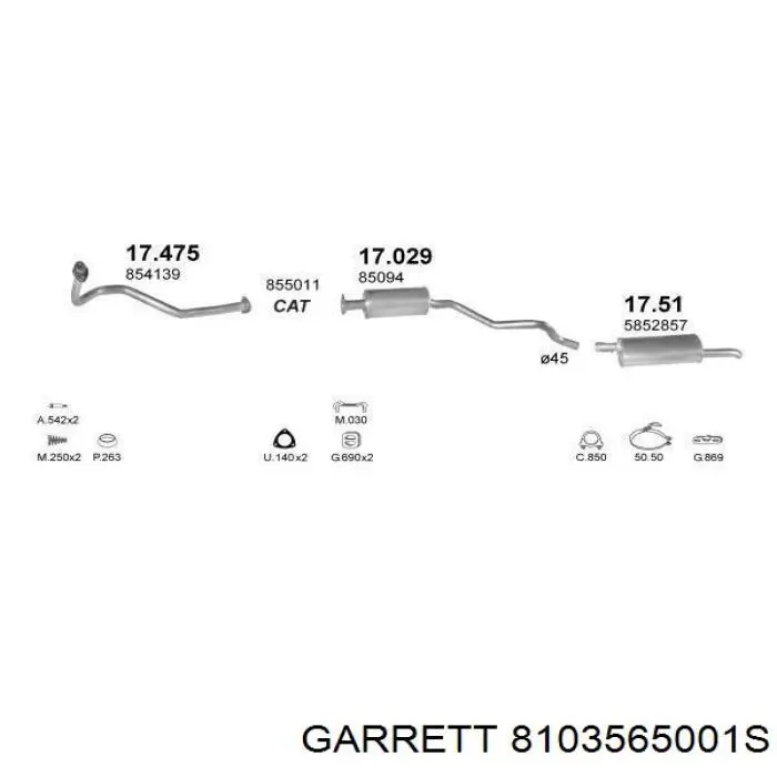 8103565001S Garrett турбіна