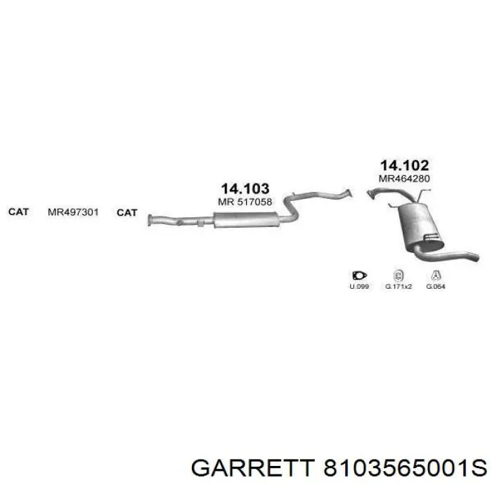 8103565001S Garrett Турбонаддув