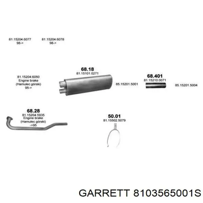 Турбіна 8103565001S Garrett