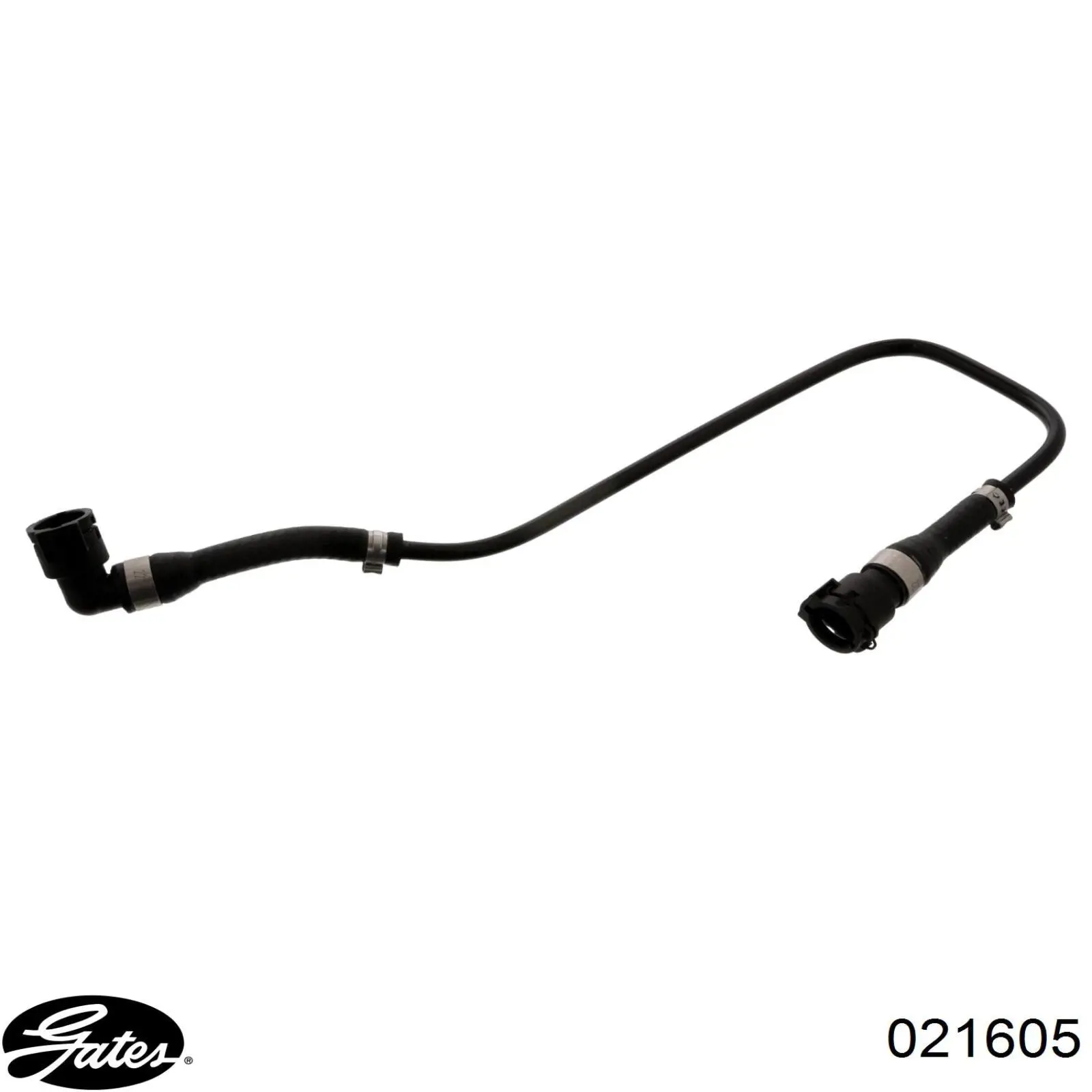 Шланг розширювального бачка, верхній Gates 021605 ціна, від 27.39 USD