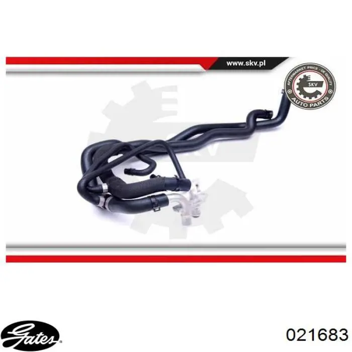 Патрубок грубки Gates 021683 ціна, від 134.21 USD