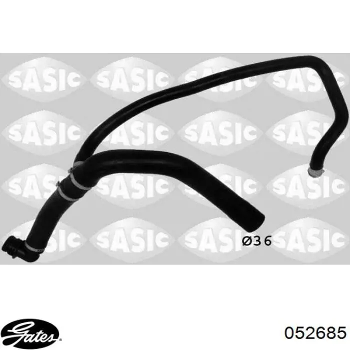 Шланг/патрубок радіатора охолодження, нижній Gates 052685 ціна, від 45.15 USD