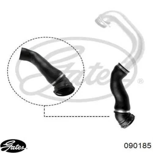 Шланг/патрубок интеркуллера Gates 090185 ціна, від 31.28 USD