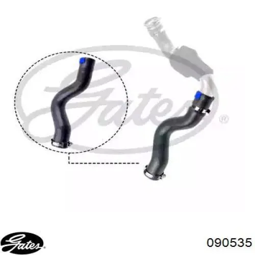 Шланг/патрубок интеркуллера Gates 090535 ціна, від 42.97 USD