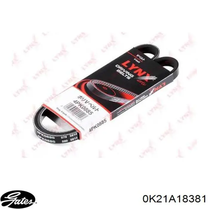 Ремінь генератора 4PK884 Bosch