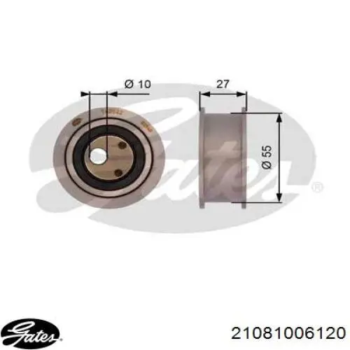 Ролик натягувача ременя ГРМ V106712 Sato Tech