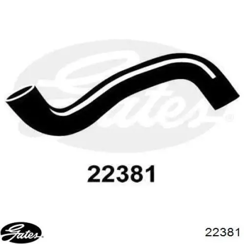Шланг/патрубок радіатора охолодження, нижній Gates 22381 ціна, від 10.28 USD