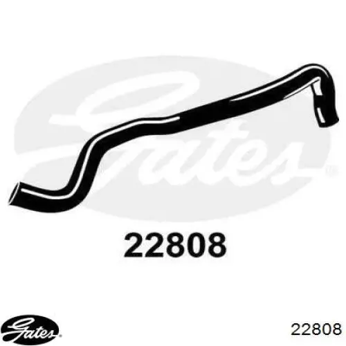 Шланг/патрубок радіатора охолодження, нижній Gates 22808 ціна, від 28.35 USD