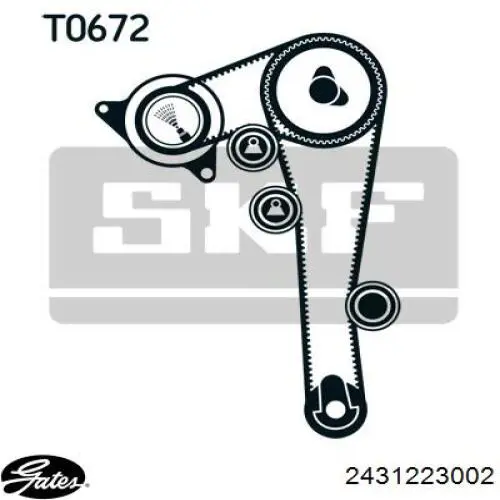 2431223001 Hyundai/Kia Ремінь двигуна