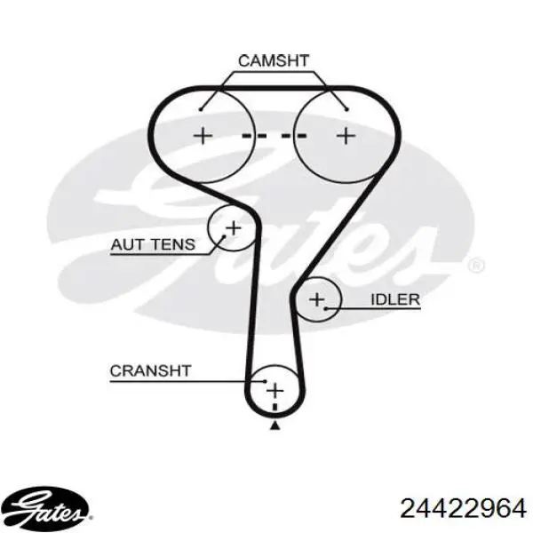 Ремень грм 1.4-1.8 dohc ( 14624 ) / 24405968. 5603xs на Opel Astra J Sports Tourer 