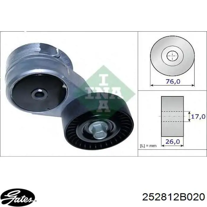 Купити PSBB008 Parts-Mall Натягувач приводного ременя