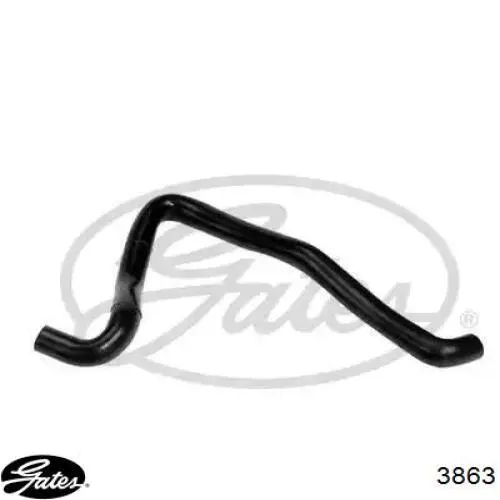 Шланг/патрубок радіатора охолодження, нижній Gates 3863 ціна, від 19.97 USD