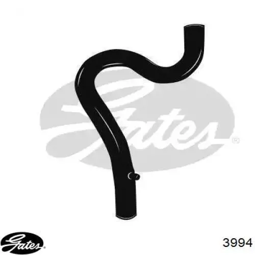 Шланг/патрубок радіатора охолодження, верхній Gates 3994 ціна, від 16.99 USD