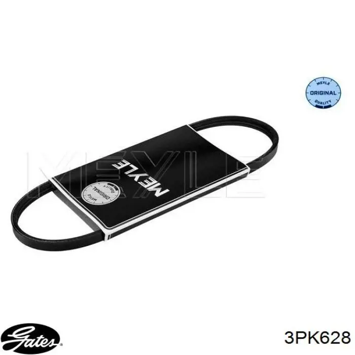 Ремінь генератора 3PK628 Gates