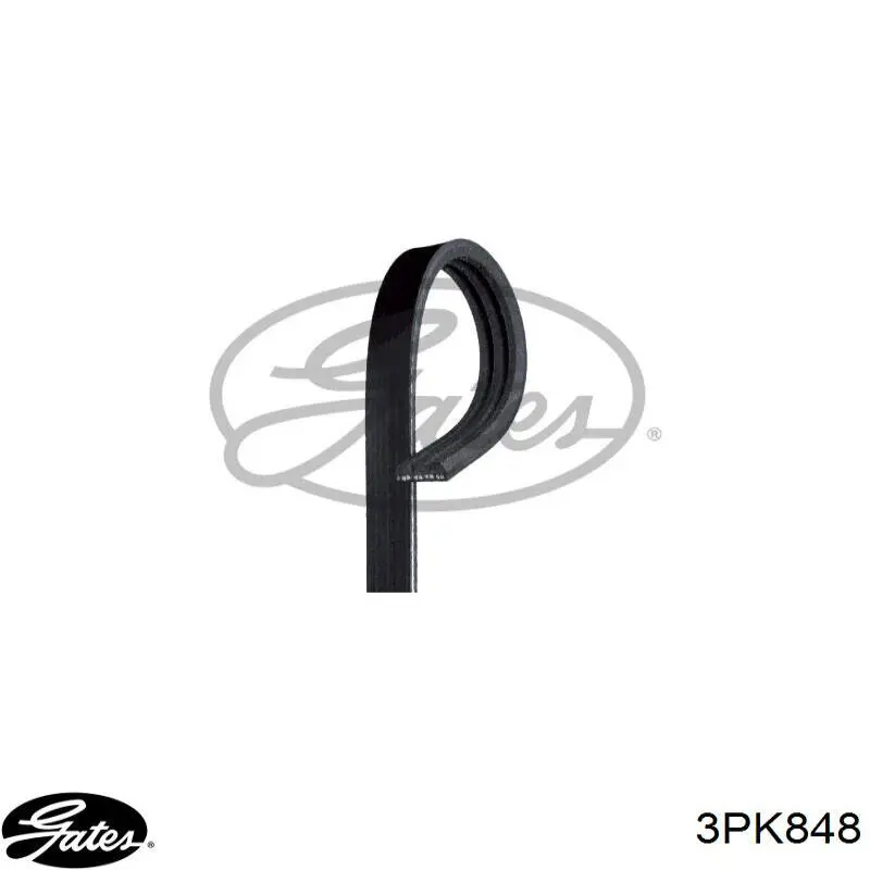 Купити 3PK848 Gates Ремінь генератора