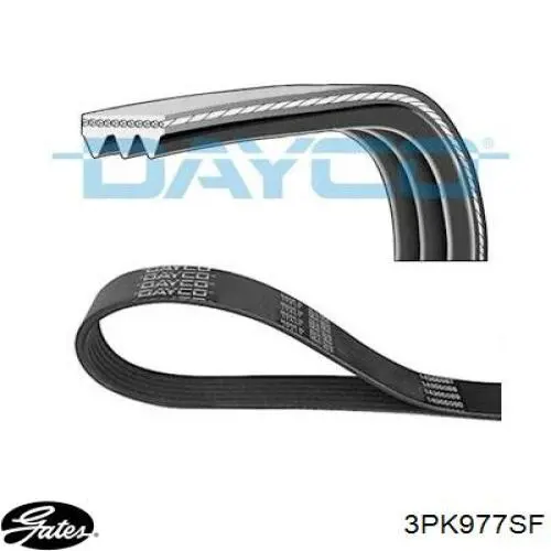 Купити 3PK977EE Dayco Ремінь генератора