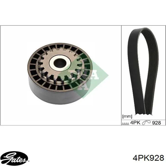 Ремінь кондиціонера Gates 4PK928