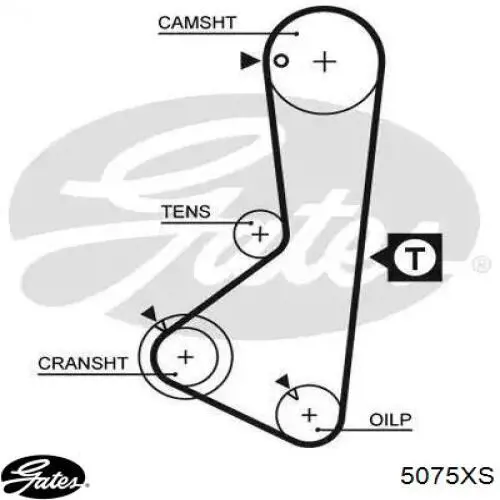 5075XS Gates Ремінь двигуна