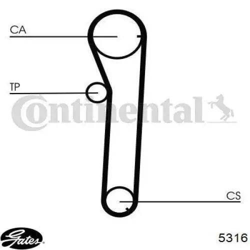 Ремінь ГРМ CT817 Continental/Siemens