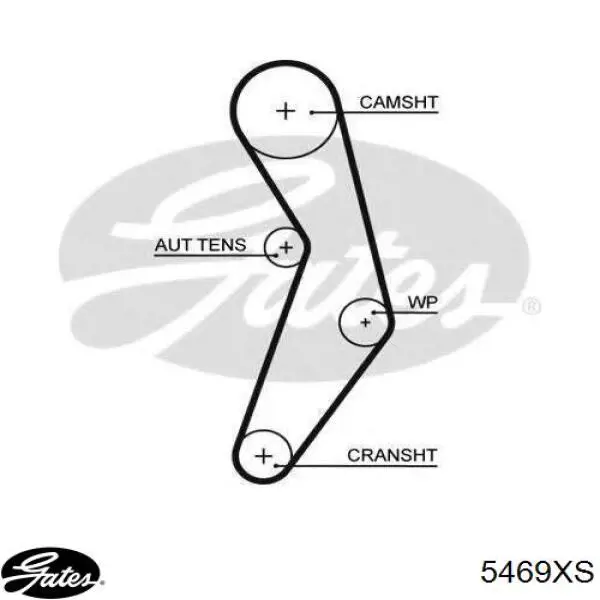 ГРМ ремінь Gates 5469XS