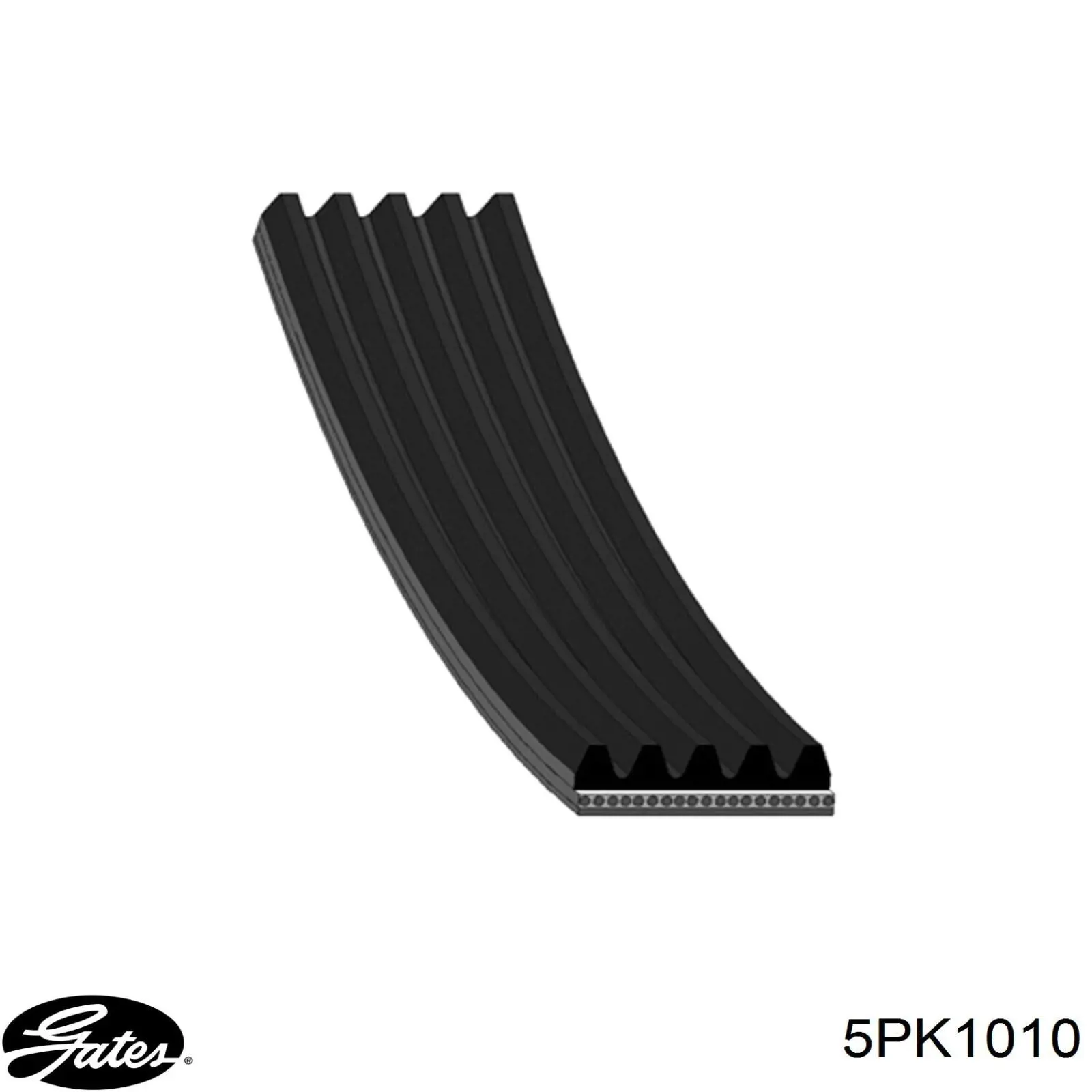Купити 5PK1010 Gates Ремінь генератора