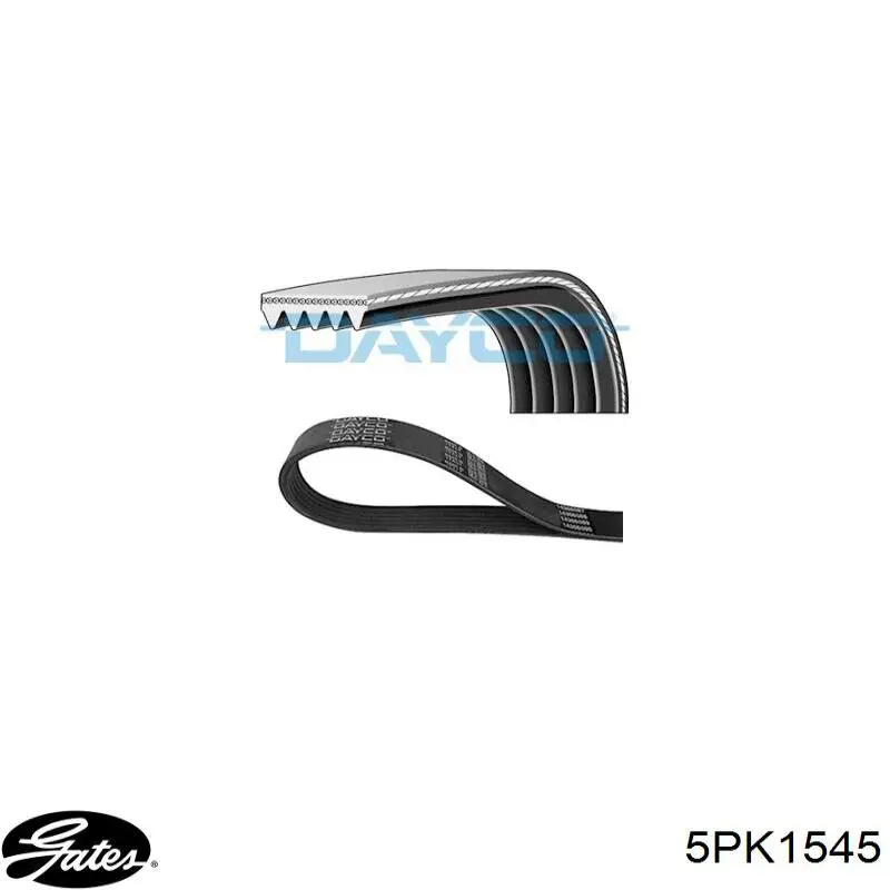 Купити 5PK1545 Gates Ремінь генератора