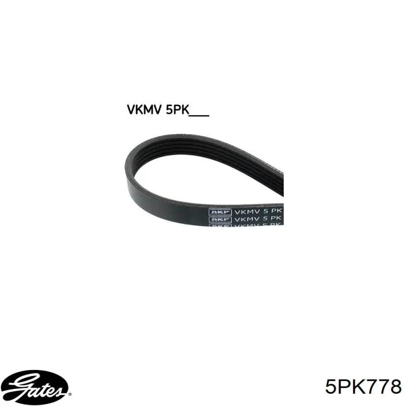 Купити 5PK778 Gates Ремінь генератора