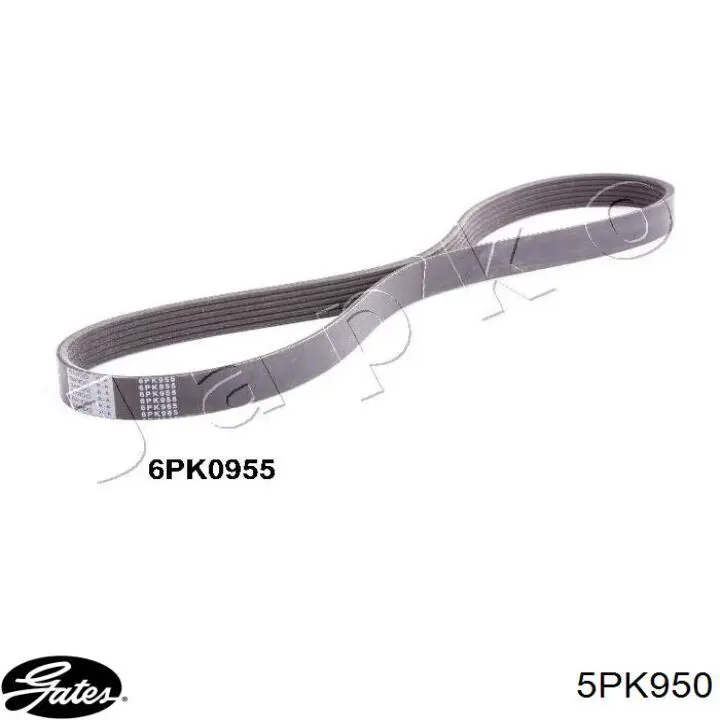 Ремінь генератора 0K9AC15907 Hyundai/Kia